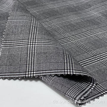 klassisches Muster weiches Karo-Stretch-Frauenkleidmaterial